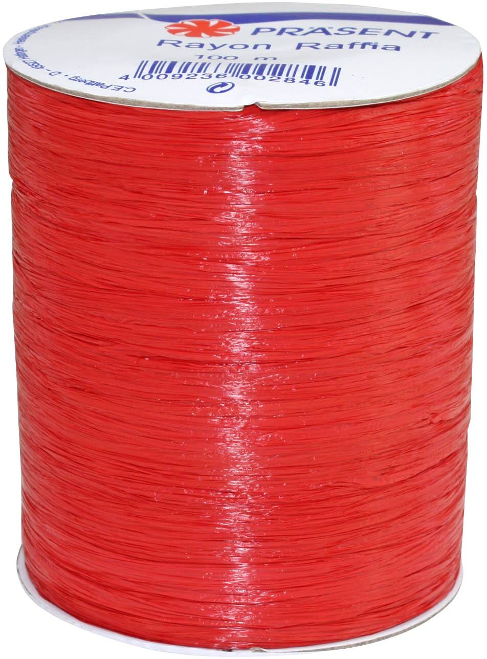 PRAESENT Bastband 133-609 Rot 5 mm x 100 m 3 Stück