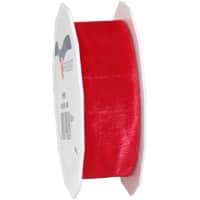 PRAESENT Organza 6012525-609 Rot 25 mm x 25 m 3 Stück