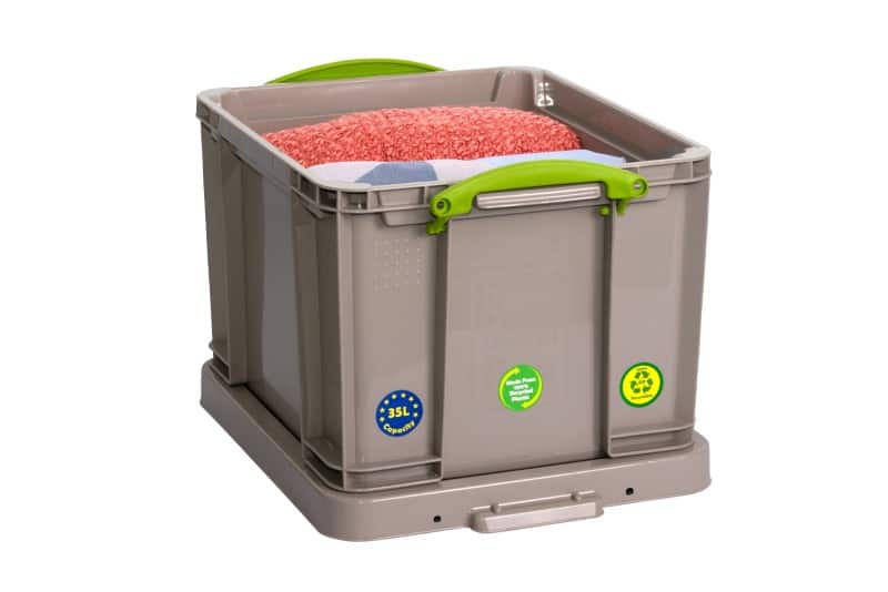 Really Useful Box Kunststoff Aufbewahrungsbox 35 L Grau 39 x 48 x 31 cm