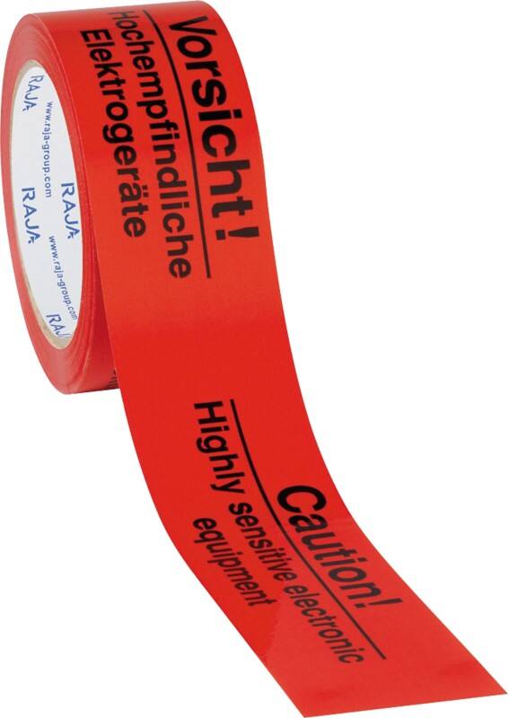 RAJA Signalklebeband Rot 50 mm (B) x 66 m (L) PP (Polypropylen) 6 Stück