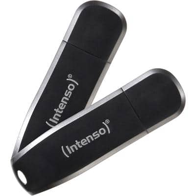 INTENSO USB-Stick 3533494 Schwarz 64 GB 2 Stück