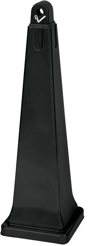 Rubbermaid Smokers Station Zigaretteneimer 31,1 x 31,1 x 100,1 cm Schwarz 86876166873