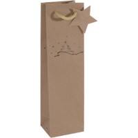 Sigel Geschenktüte Weihnachten Kraftpapier Braun 10 x 8 x 35 cm 5 Stück