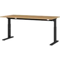 GERMANIA GW-Profi 2.0 Höhenverstellbar Schreibtisch Rechteckig Eiche Melamin 1.600 x 800 x 750 mm