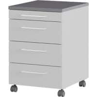 Germania Rollcontainer GW-Profi 2.0 4251-588 Grau 420 mm (B) x 490 mm (T) x 610 mm (H)