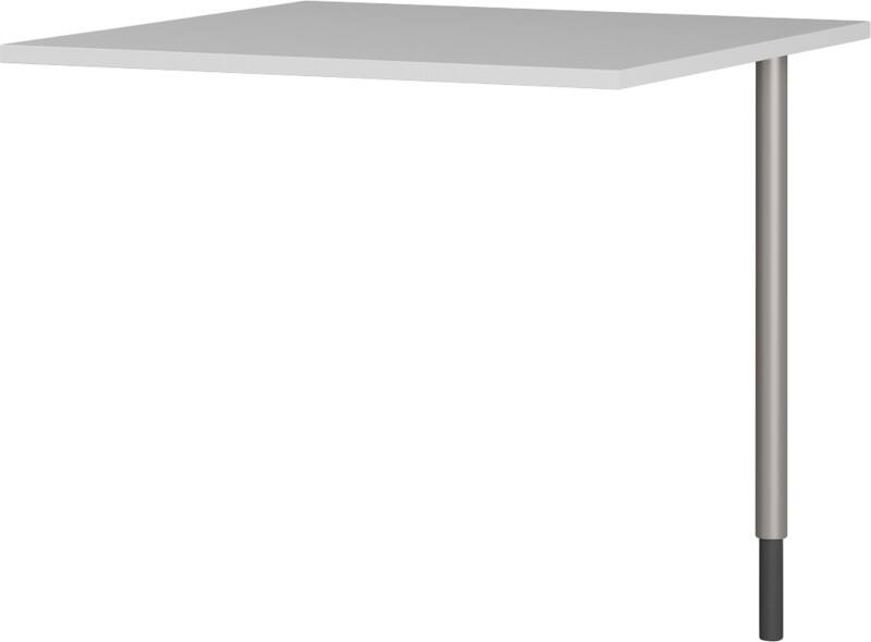 GERMANIA GW-Profi 2.0 Schreibtisch-Erweiterung Quadratisch 800 (B) x 800 (T) x 800 (H) mm ABS (Acrylnitril-Butadien-Styrol), Melamin, Spanplatte