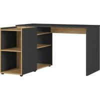 Germania Eckschreibtisch 2974-549 Eiche, Grau 1290 mm (B) x 1070 mm (T) x 760 mm (H)