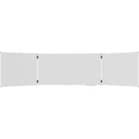 Legamaster UNITE PLUS Klappbares Whiteboard Magnetisch Emaille Einseitig 200 (B) x 100 (H) cm