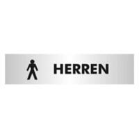 Seco Schild Herrentoilette Zum Ankleben Aluminium 4,5 x 19 cm GOF112