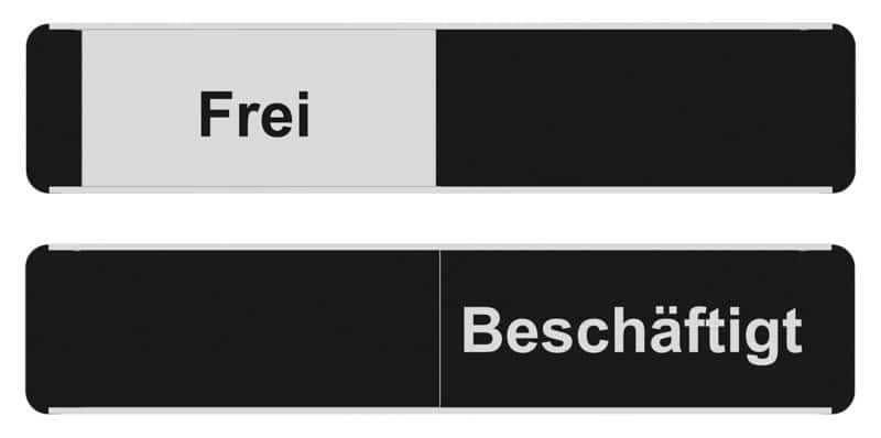 Seco Schild Frei Besetzt Zum Ankleben Aluminium, Polypropylen 5,2 x 25,5 cm GOF150