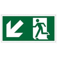 Seco Schild Ausfahrt unten links Zum Ankleben Kunststoff 20 x 60 cm SP062SRP-600X200