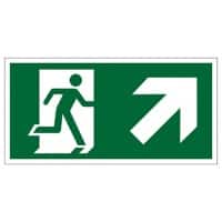 Seco Schild Ausgang rechts oben Zum Ankleben Kunststoff 20 x 60 cm SP063SRP-600X200