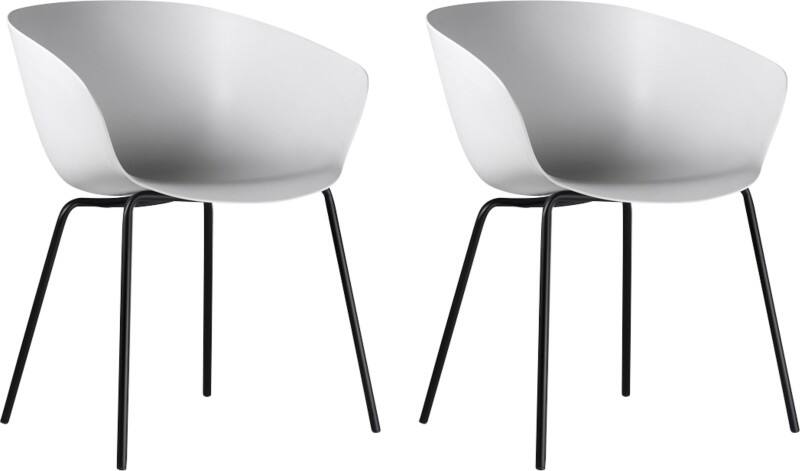 Bisley Stay Besucherstuhl Kunststoff Feste Armlehne Weiß STAY4P2PXS001 580 x 470 x 590 mm 2 Stück