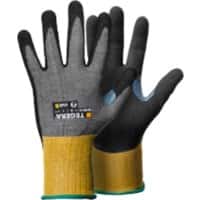 TEGERA Nitril-Handschuhe 8807-6 CRF-Technologie, Glasfasergarn, Nylon, Spandex, Nitrilschaum Größe 6 Grau, Gelb 6 Stück