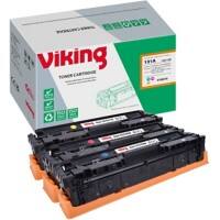 Viking 131A Kompatibel HP Tonerkartusche U0SL1AM Cyan, Gelb, Magenta Multipack 3 Stück