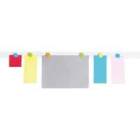 Maul MAULsolid Magnetleiste Selbstklebend Weiß 6204002 5 x 100 cm 6204002