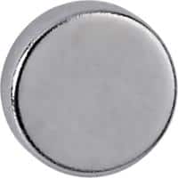 Maul Neodymium Rund Magnete Silber 2.5 kg Tragfähigkeit 10 mm 10 Stück