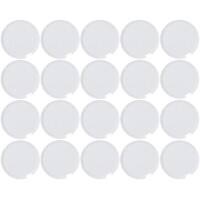Maul Whiteboard-Magnete Weiß 2 x 0,75 cm 20 Stück