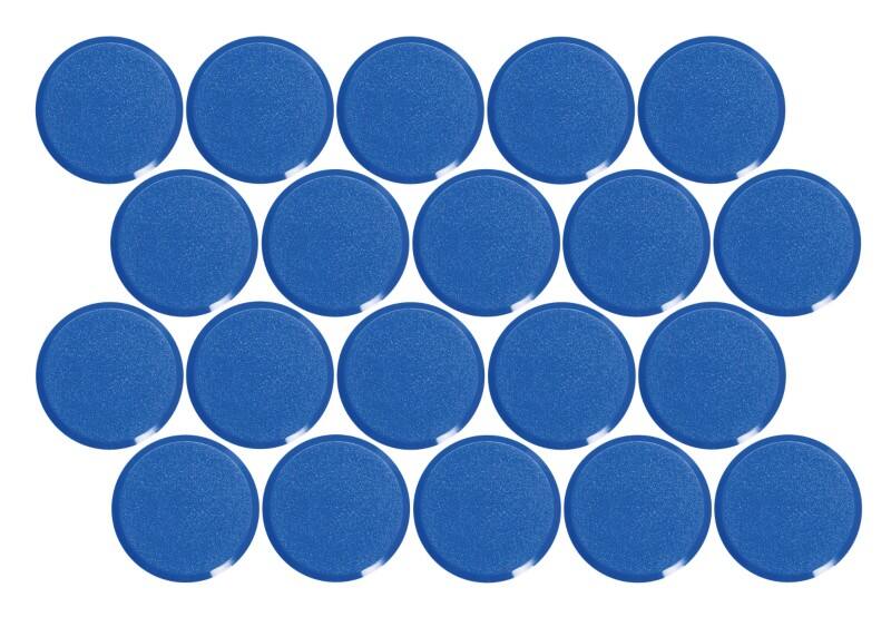 Maul MAULpro Rund Whiteboard-Magnete Blau 0.6 kg Tragfähigkeit 29 mm 20 Stück