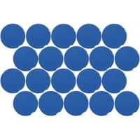 Maul MAULpro Whiteboard-Magnete Blau 2 kg Tragfähigkeit 33 mm 20 Stück