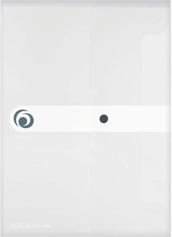 herlitz easy orga to go Dokumentenmappe docfoldPP Druckknopf Polypropylen Hochformat 23,9 (B) x 32,9 (T) x 0,6 (H) cm Transparent 11206653