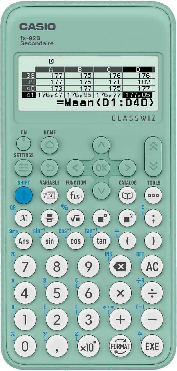 Casio Wissenschaftlicher Taschenrechner FX-92BSECOND Grün