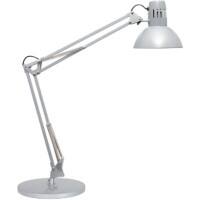 Maul MAULstudy Freistehend Schreibtischlampe LED E27 Ohne Leuchtmittel Silber Steckdose 230 x 695 x 490 mm