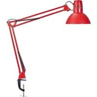 Maul MAULstudy Klemmbar Schreibtischlampe LED E27 Ohne Leuchtmittel Rot Steckdose 170 x 595 x 440 mm