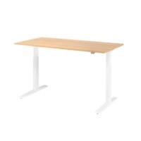 Hammerbacher VXMKA Elektrisch Höhenverstellbar Sitz-Stehschreibtisch Eiche C-Fuß 1.600 (B) x 800 (T) x 1.200 (H) mm Spanplatte, Stahl