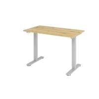 Hammerbacher VXMST Elektrisch Höhenverstellbar Sitz-Stehschreibtisch Eiche T-Fuß 1.200 (B) x 672 (T) x 1.200 (H) mm Spanplatte, Stahl