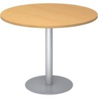 Hammerbacher Säulentisch Buche 1.000 x 745 mm Mit Aufbau