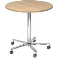 Hammerbacher Säulentisch Eiche 800 x 720 mm