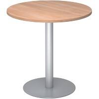 Hammerbacher Säulentisch Nussbaum 800 x 745 mm Mit Aufbau