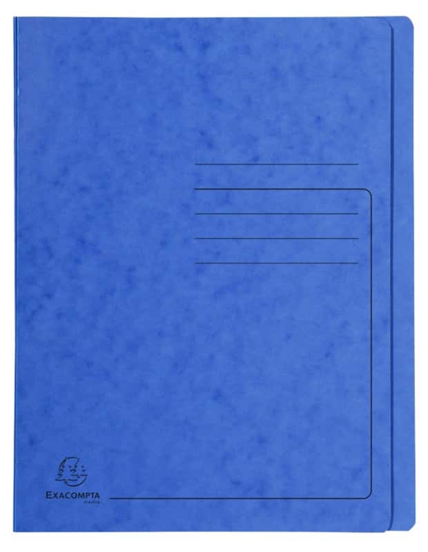 Exacompta Schnellhefter 39992E DIN A4 Pressspankarton meliert 27,2 (B) x 0,2 (T) x 31,8 (H) cm Blau 25 Stück