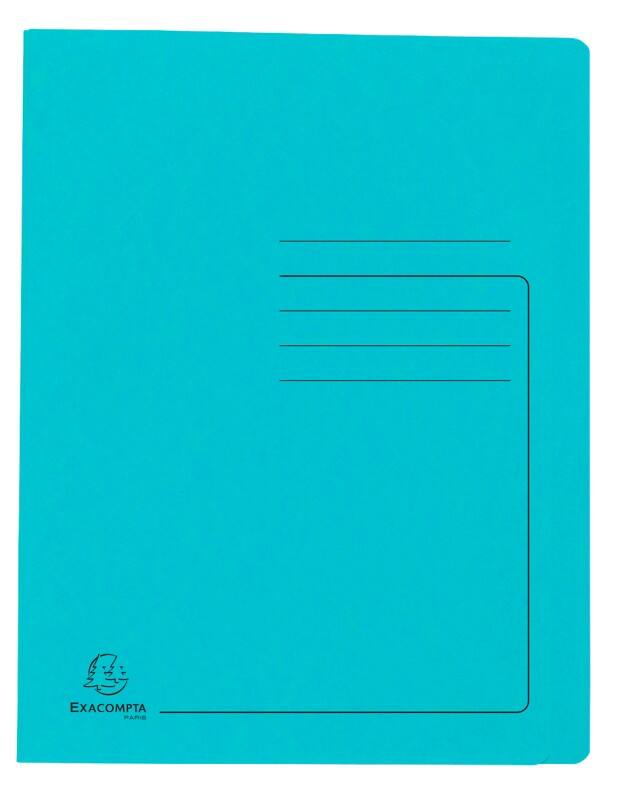 Exacompta Schnellhefter 39986E DIN A4 Pressspankarton meliert 27,2 (B) x 0,2 (T) x 31,8 (H) cm Türkis 25 Stück