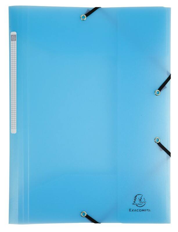 Exacompta Chromaline Pastel Dreiflügelmappe 55172E PP (Polypropylen) Gummiband 24 (B) x 0,2 (T) x 32 (H) cm Pastellblau 25 Stück