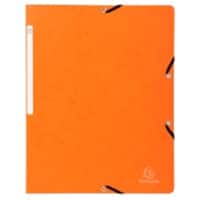 Eckspannmappe Exacompta 55414E Pressspankarton meliert Gummiband 24 (B) x 0,3 (T) x 32 (H) cm Orange 50 Stück