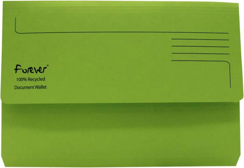 Exacompta Forever Dokumentenmappe Manila 34,8 (B) x 23,9 (T) x 0,2 (H) cm Grün 25 Stück