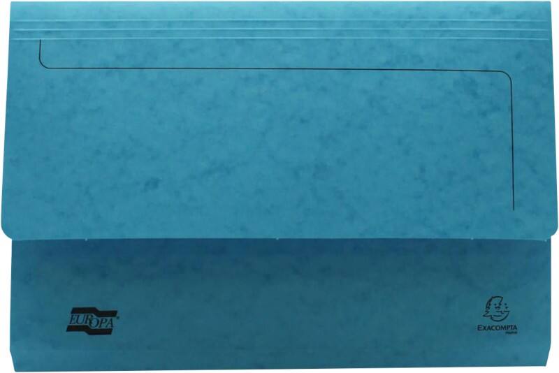 Exacompta Europa Dokumentenmappe 221/1003Z Pressspankarton meliert 35,6 (B) x 24,2 (T) x 0,2 (H) cm Türkis 25 Stück