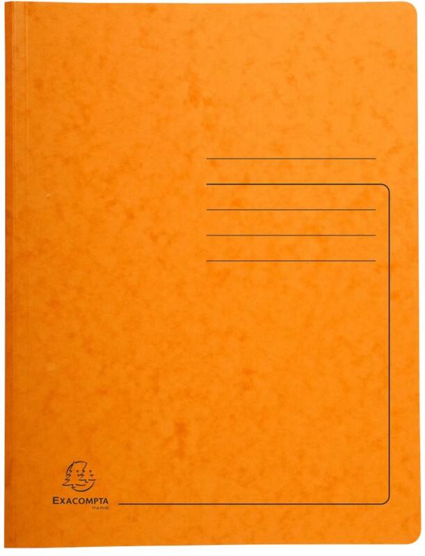 Exacompta Spiralmappe 240224E Orange Pressspankarton meliert 25 Stück