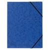 Eckspannmappe Exacompta 555412E Pressspankarton meliert Gummiband 24 (B) x 0,3 (T) x 32 (H) cm Blau 25 Stück