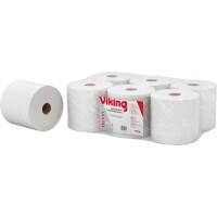 Viking Handtuchrolle Zentralentnahme Weiß 2-lagig 148 m 1191867 6 Rollen