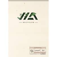AURORA Shine Bright & Recycled Notizbuch DIN A4 Liniert Doppeldraht Natural Fibres Softcover Creme Perforiert 100 Seiten