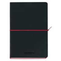 AURORA Tesoro Notebooks Notizbuch DIN A5 Liniert Genäht Seitlich gebunden Papier Softcover Schwarz Nicht perforiert 192 Seiten
