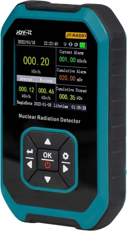 JOY-iT Strahlungsmessgerät JT-RAD01 Batterie Gammastrahlen (γ-Rays), Betastrahlen (β-Rays), Röntgenstrahlen (x-Rays)