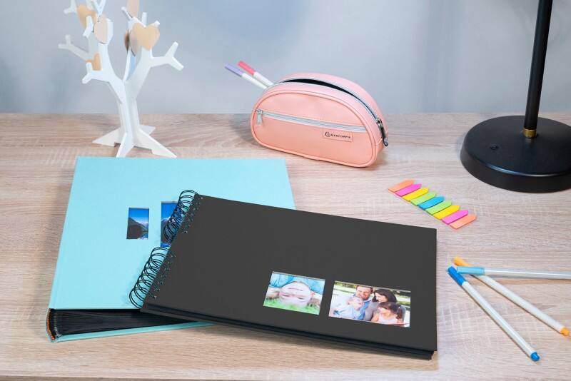 Exacompta Milano Spiralfotoalbum Hardback Papier 22 x 32 x 3 cm Schwarz