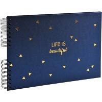 Exacompta Life Spiralfotoalbum Hardback Papier 22,8 x 33 x 3 cm Blau