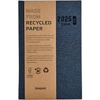 Brepols Terminplaner 2024 DIN A5 1 Tag pro Seite Papier Blau Nicht nachfüllbar