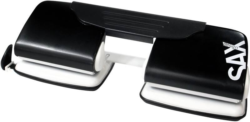 SAX 300 4 Löcher Locher Metall 15 Blatt 300 Schwarz DIN A4