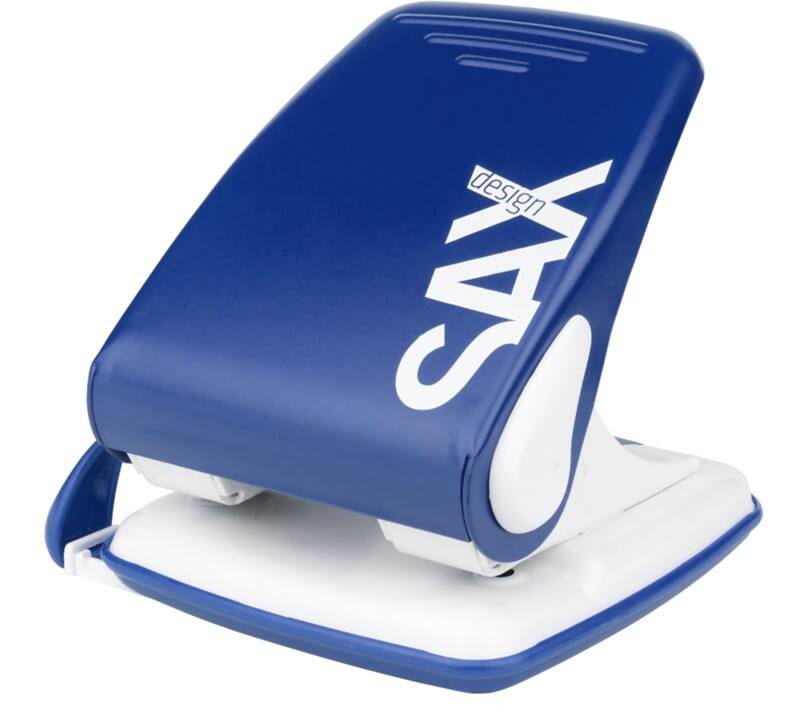 SAX 518 2 Löcher Locher Metall 40 Blatt 518 Blau DIN A4